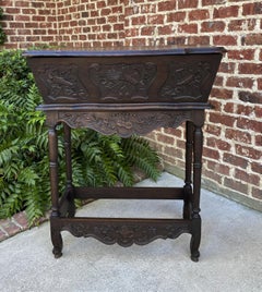 Antique French Country Panetiere Baker's Table Petrin Pastry Bread Dough Trough