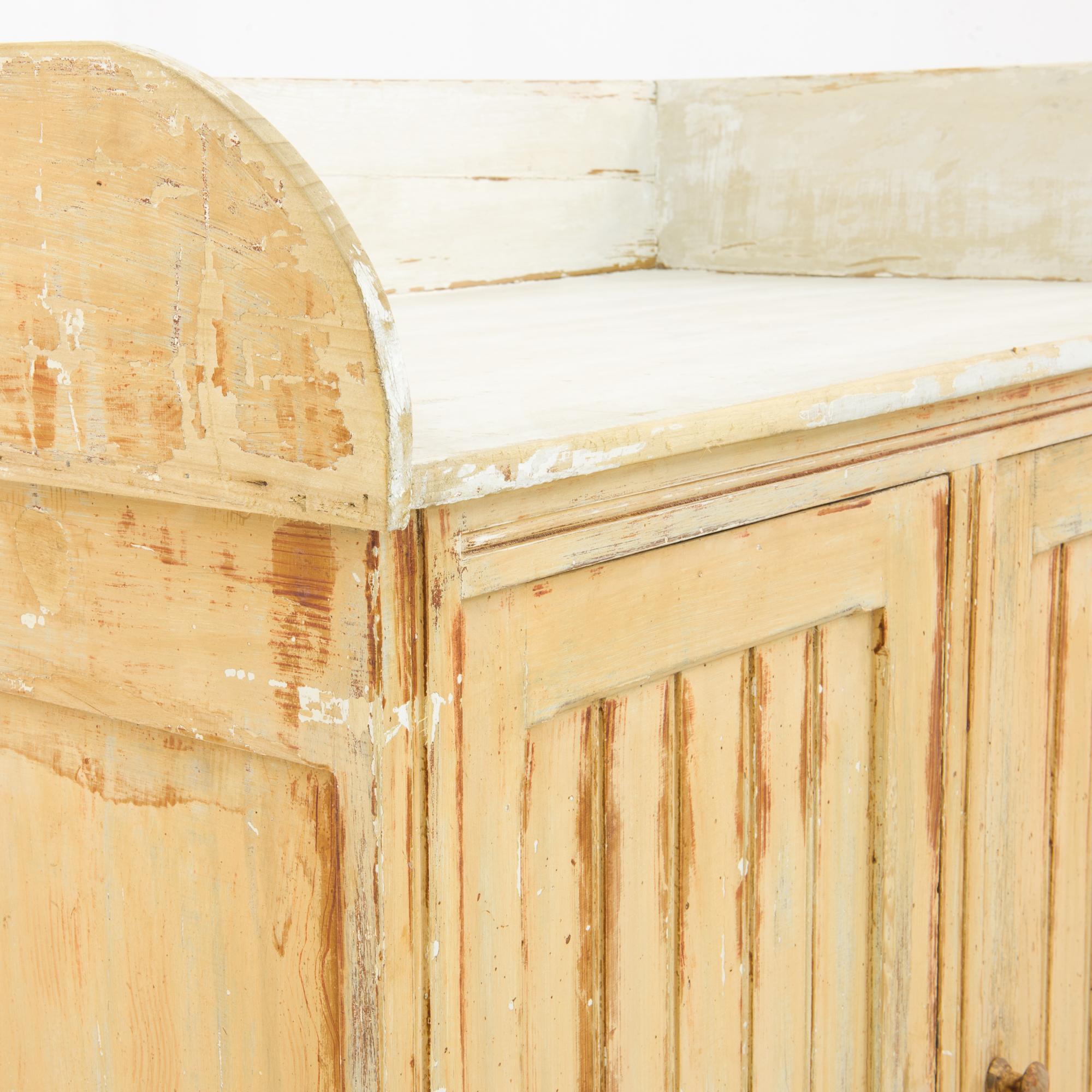 Antique French Country Patinated Wooden Vanity 2