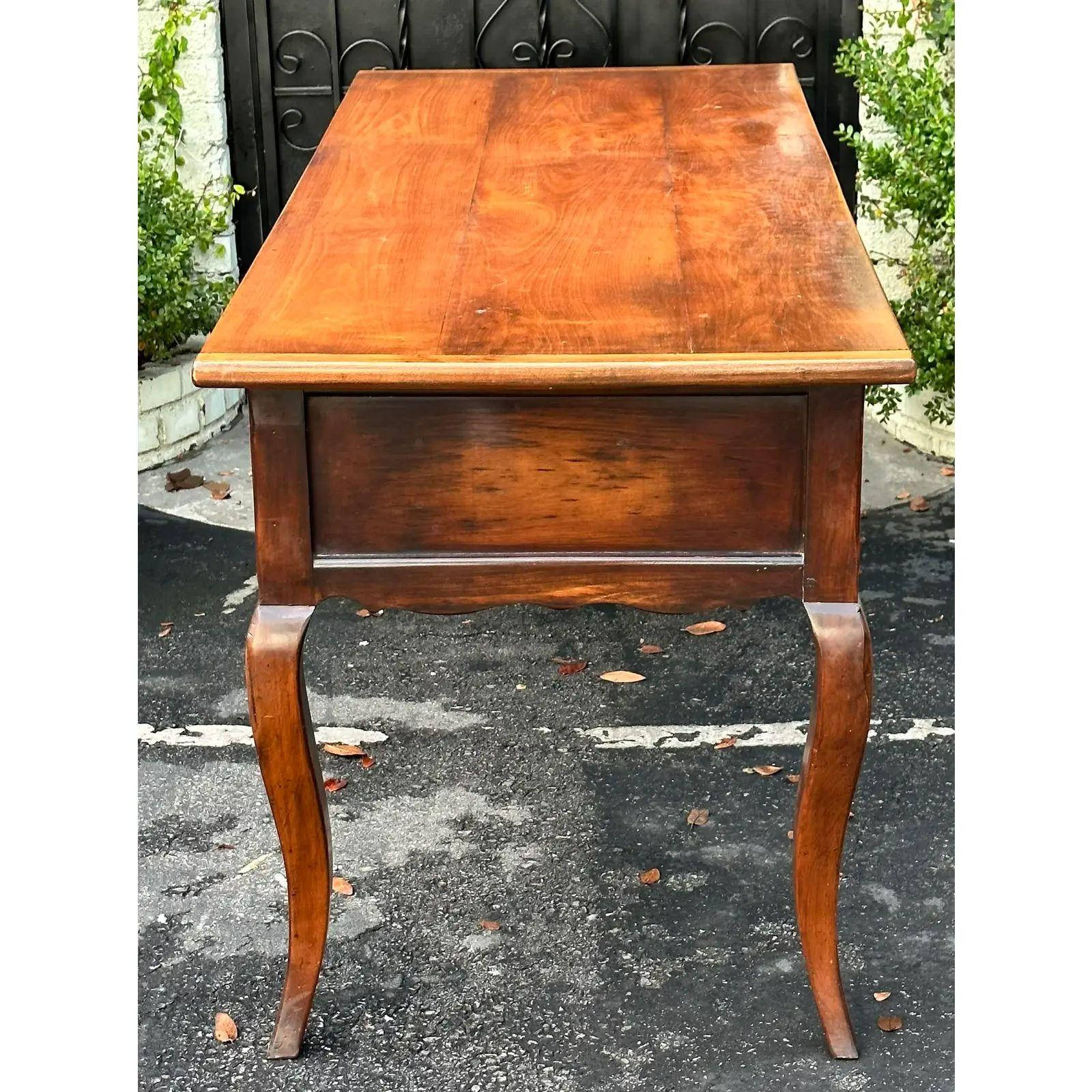 Antique French Country, Rustic European Writing Desk Table, Early 19th Century In Good Condition In LOS ANGELES, CA