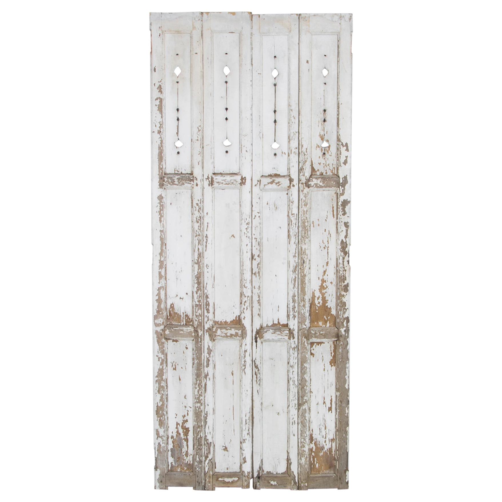 Antique French Country Shutters, a Pair