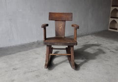 Antique French Craftsman Mecedora Wabi Sabi