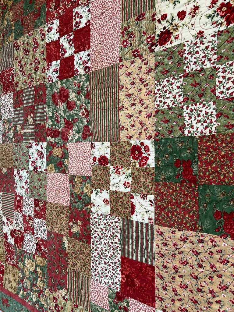 Antiguo edredón francés de algodón Crazy Patchwork - Excelente estado siglo XX en venta