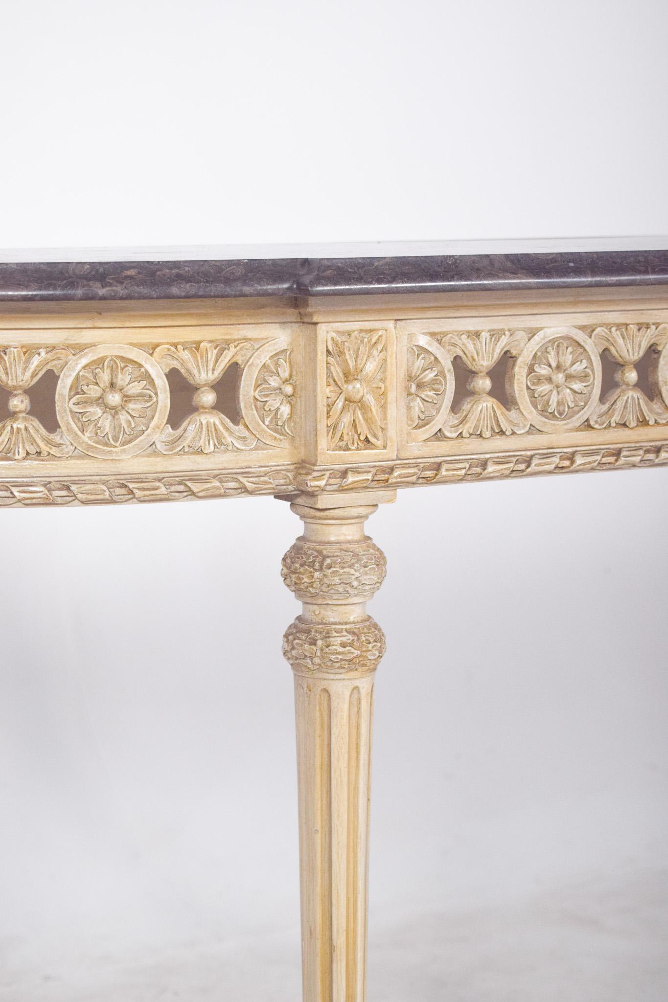 Other Antique French Credenza with Marble Top For Sale