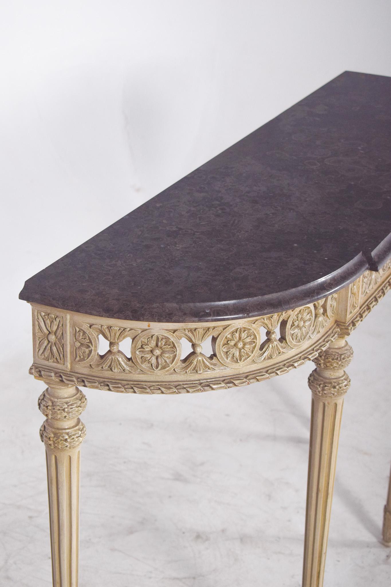 Antique French Credenza with Marble Top For Sale 2
