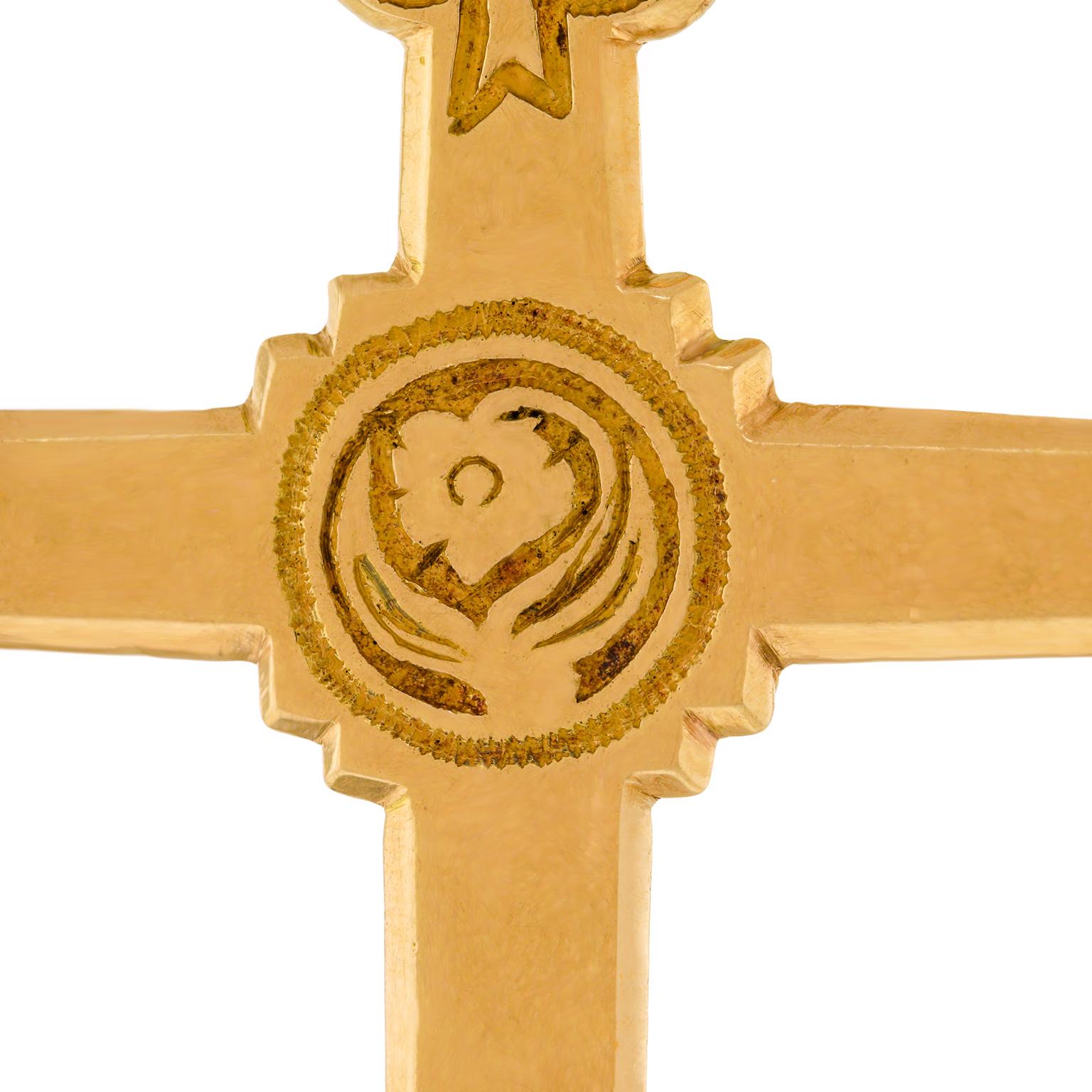 Women's or Men's Antique French Cross For Sale