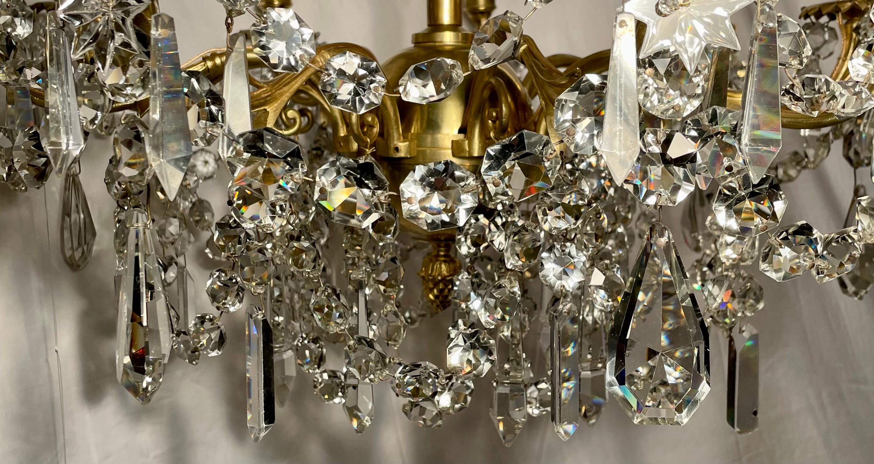 19th Century Antique French Crystal Chandelier, circa 1900 For Sale
