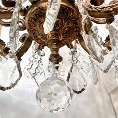 Antiker französischer Kristallkronleuchter