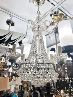 Antique French Crystal Chandelier