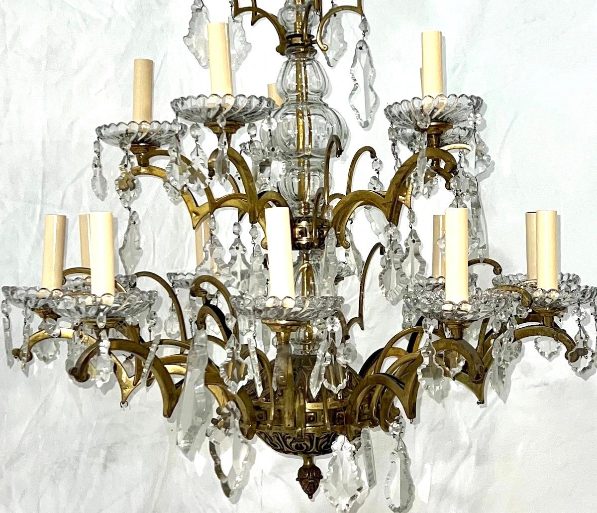 Early 20th Century Antique French Crystal Chandelier