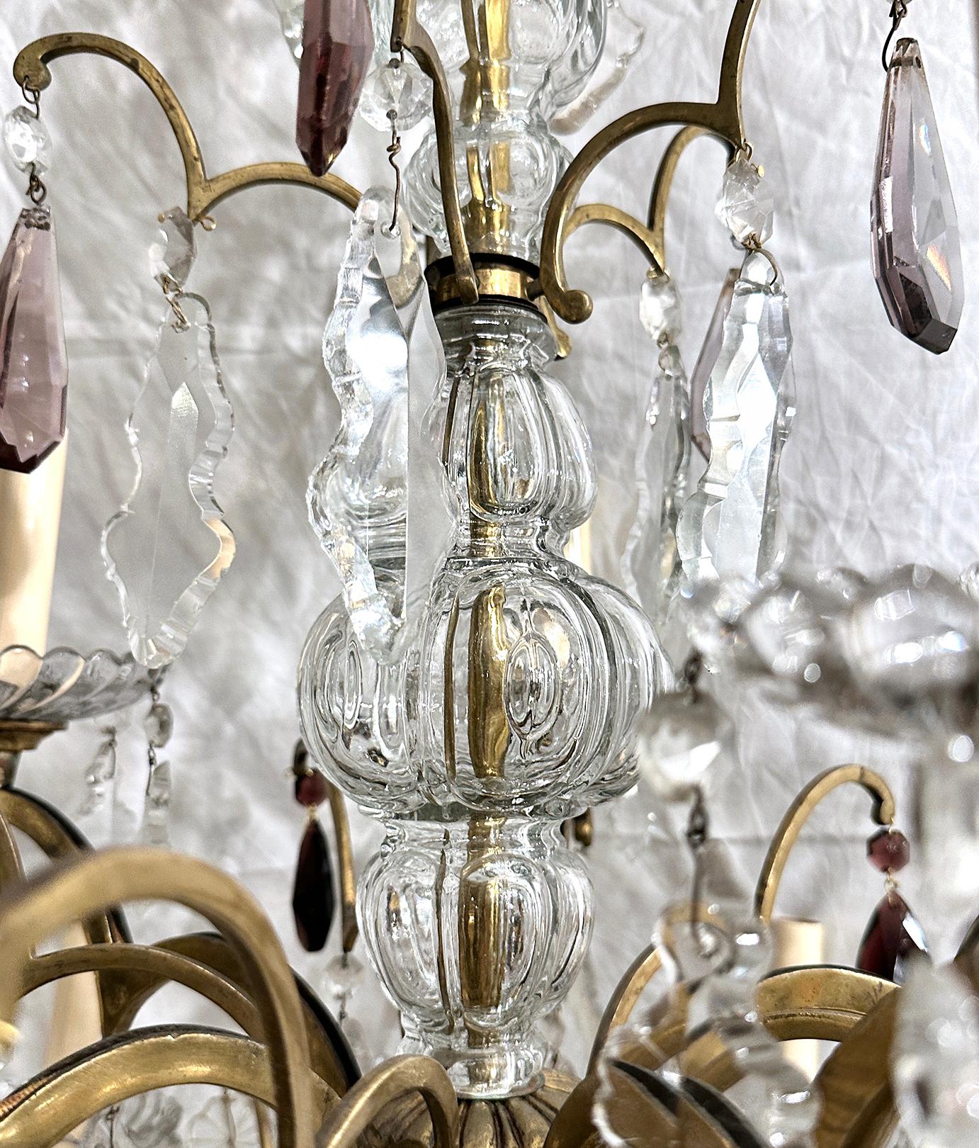 Early 20th Century Antique French Crystal Chandelier