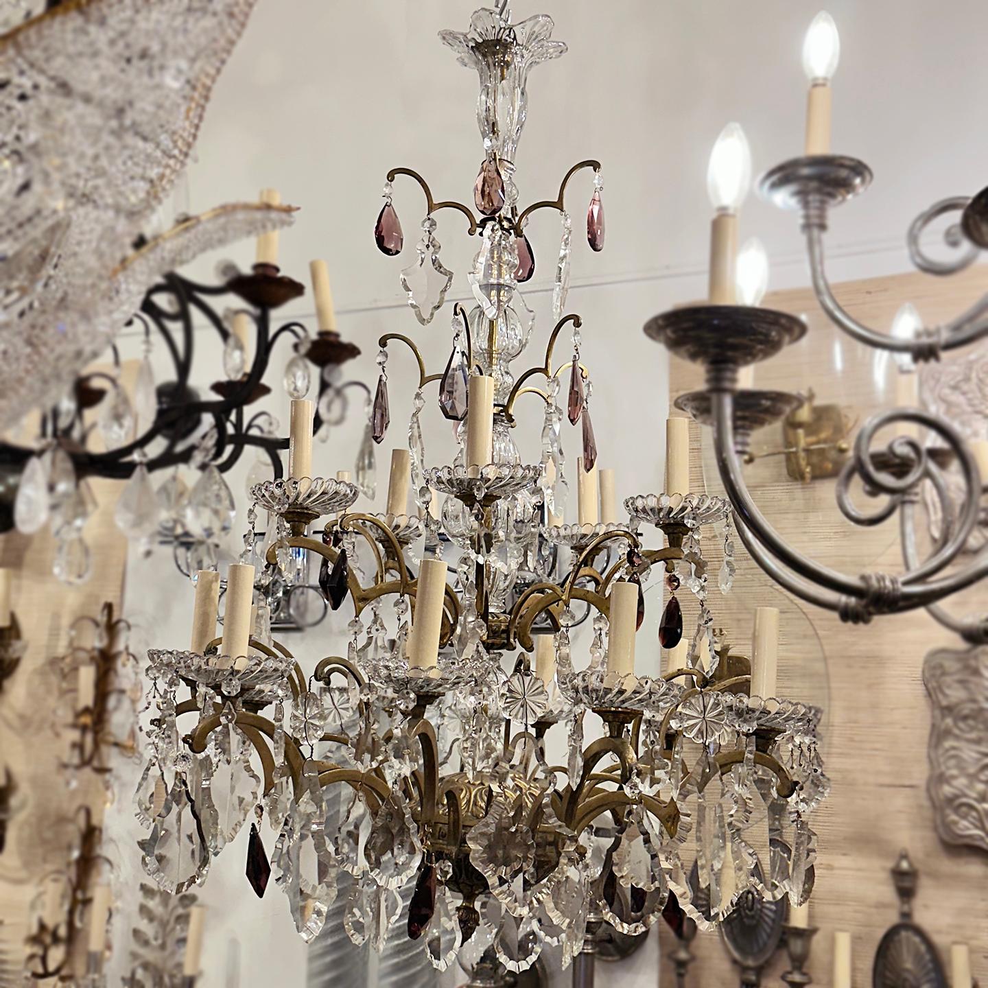 Antique French Crystal Chandelier 2