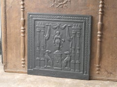 Antique French 'Cupid' Fireback / Backsplash, 18th-19th Century