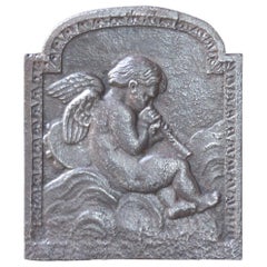 Antique French 'Cupid' Fireback, 19th Century