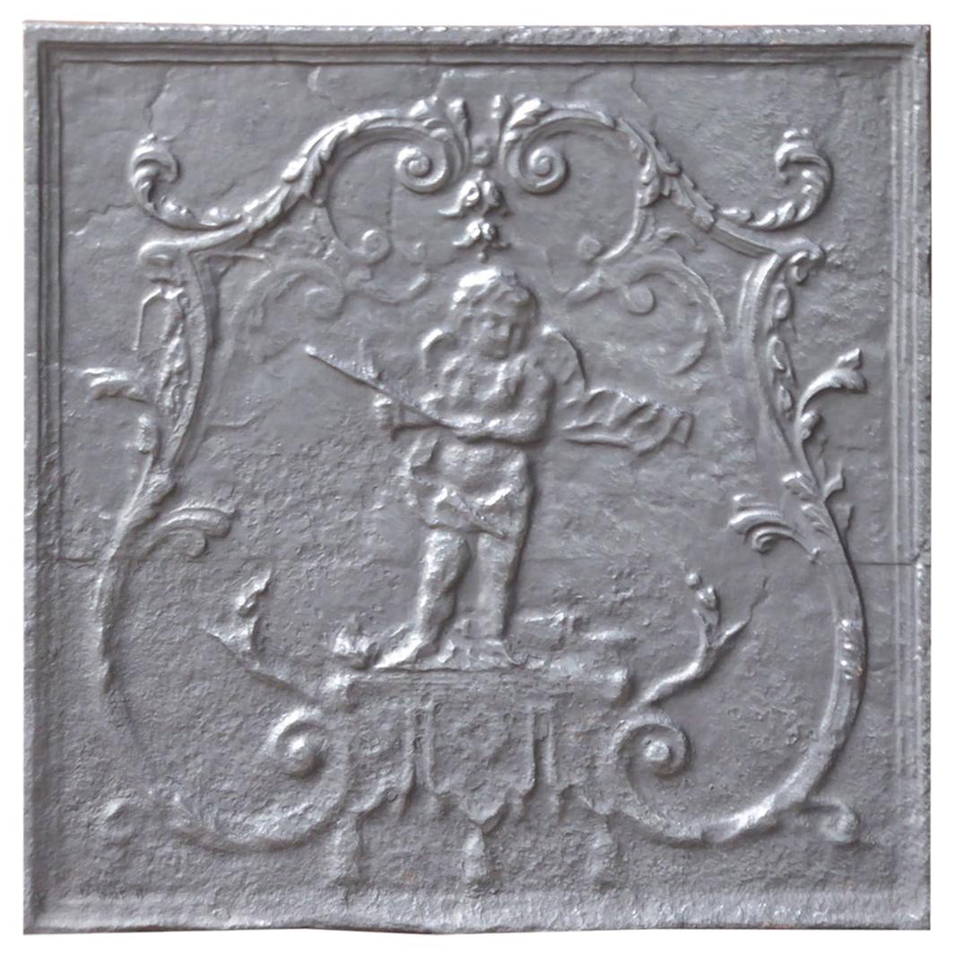 Antique French 'Cupid' Fireback, 19th Century