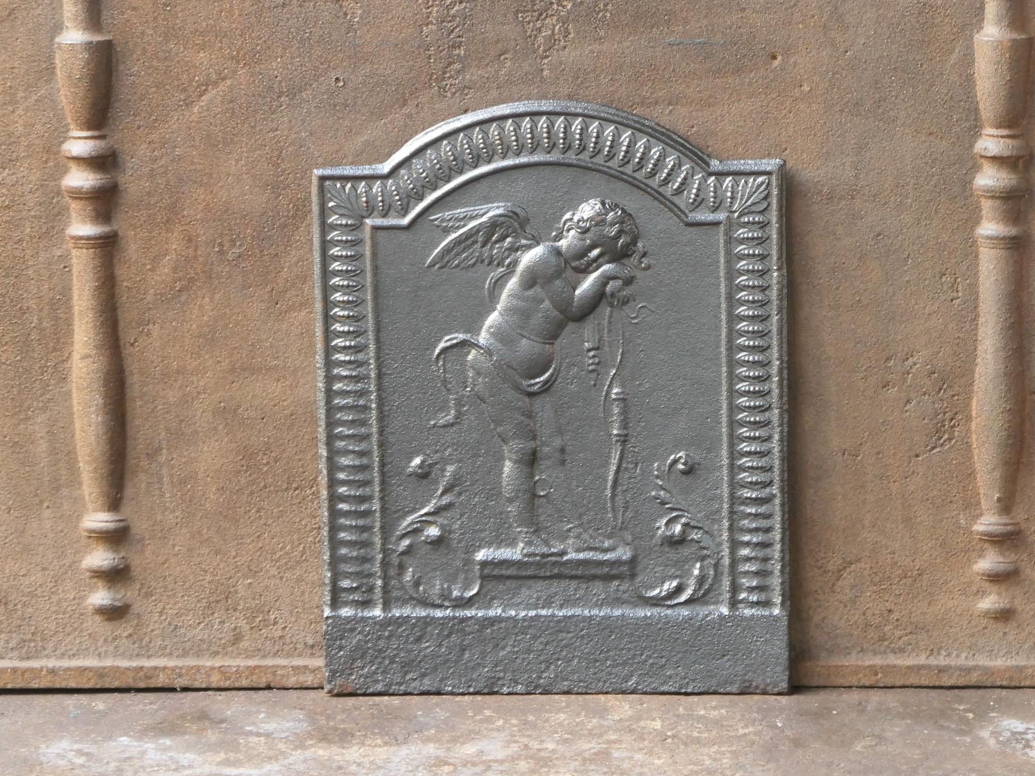 Antiker französischer „ Amor“-Kaminschirm/Rückenplash aus dem 18. bis 19. Jahrhundert. (Französisch) im Angebot