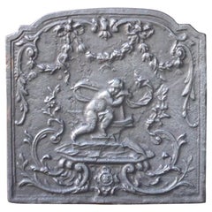 Antique French 'Cupid' Fireback
