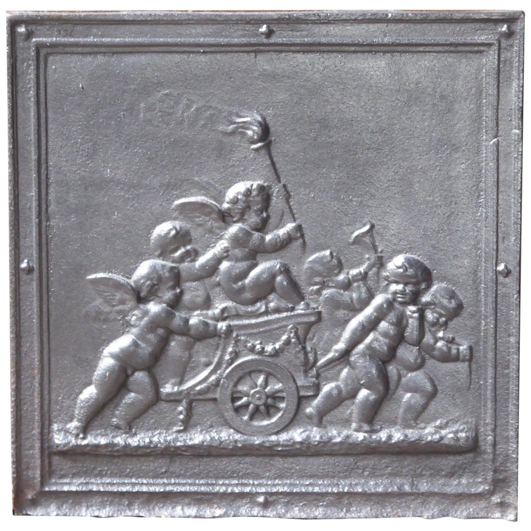 Antique French 'Cupids' Fireback