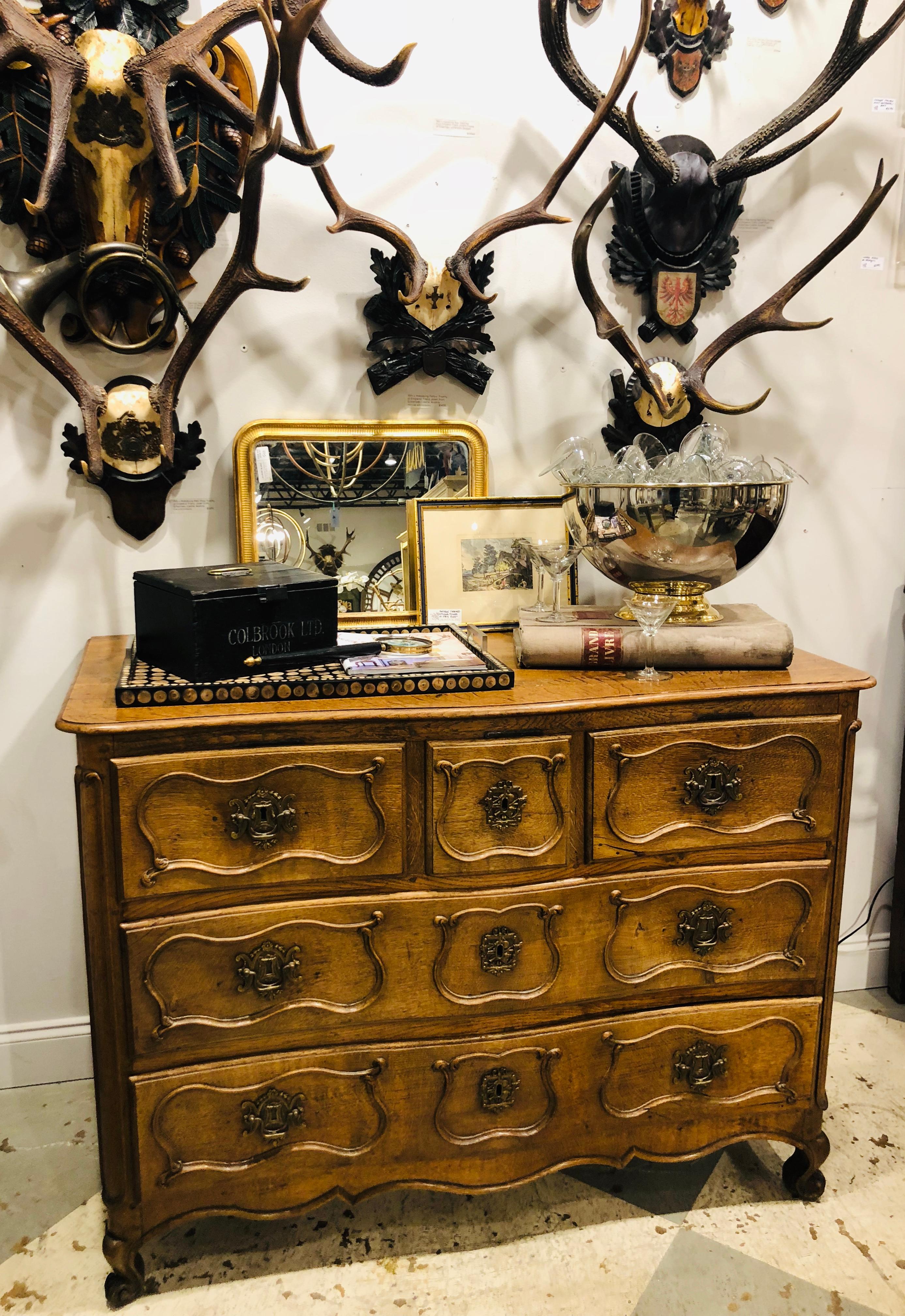 Antique French Curved-Front Chest of Drawers, circa 1900 13