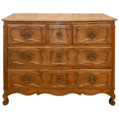 Antique French Curved-Front Chest of Drawers, circa 1900