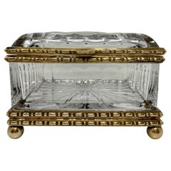 ore box Antique French Cut Crystal and Bronze D
Ore Jewel Box, Circa 1900