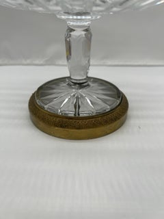 Antique French Cut Glass & Bronze Ormolu Mounted Compote