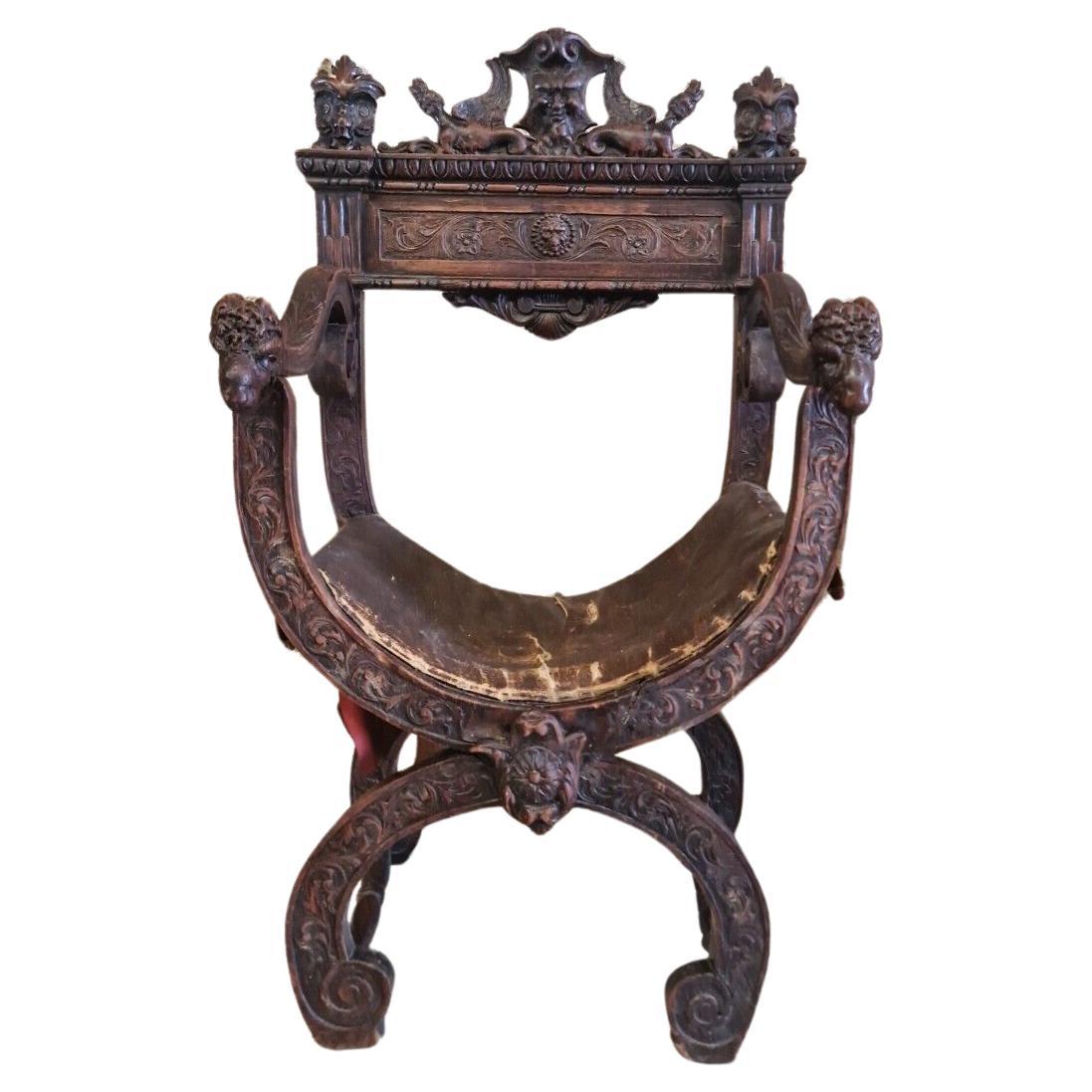 Antiker französischer Dagobert-Sessel, Französisch, 19. Jahrhundert im Angebot