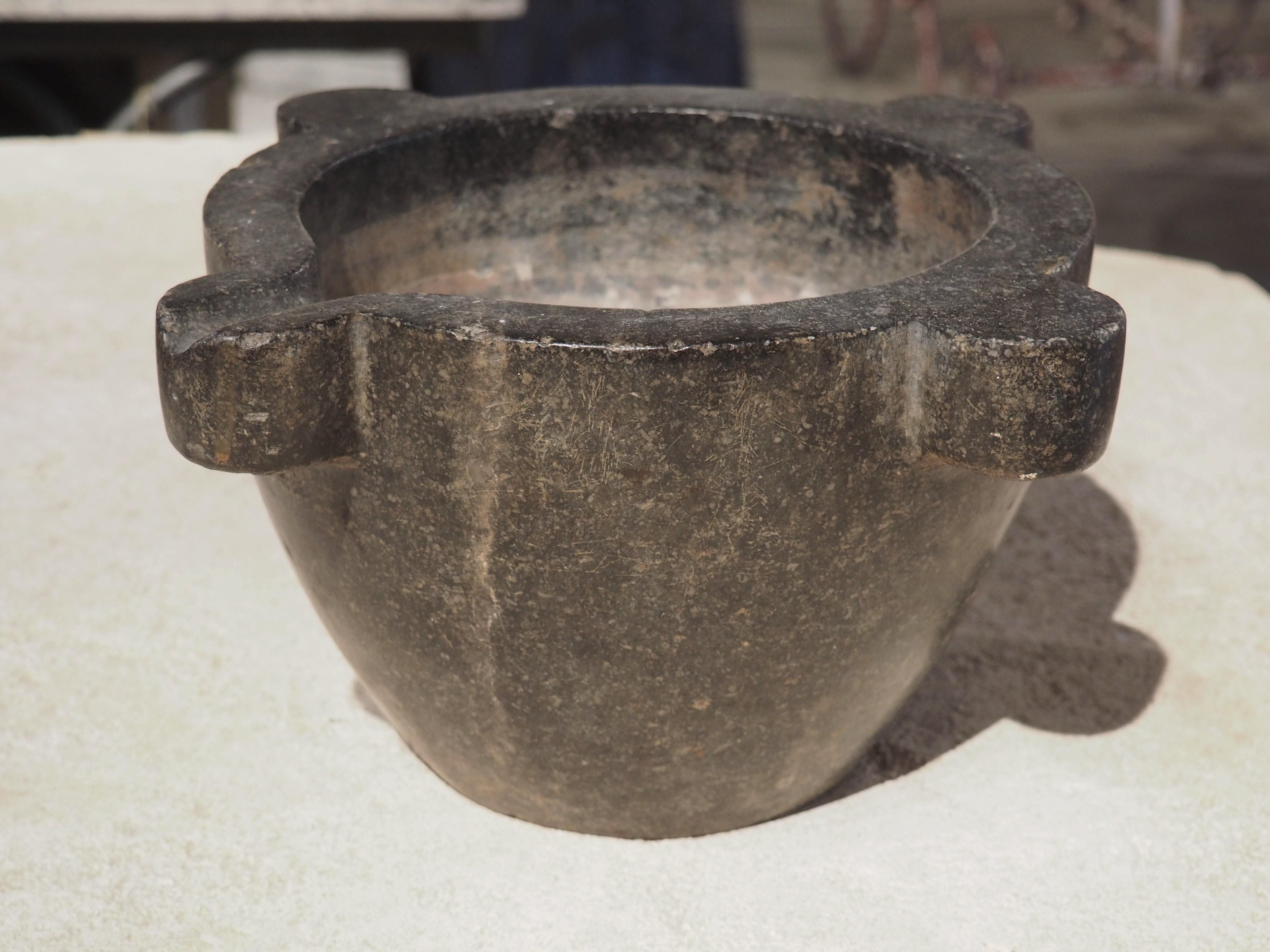 Although the earliest mortars and pestles were utilized for cooking during the Stone Age, in more recent centuries they were employed by pharmacists to grind herbs into powder for medicinal purposes. They were almost always constructed from a