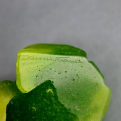 Grenouille figurative en pate de verre de Daum Nancy:: 20ème siècle