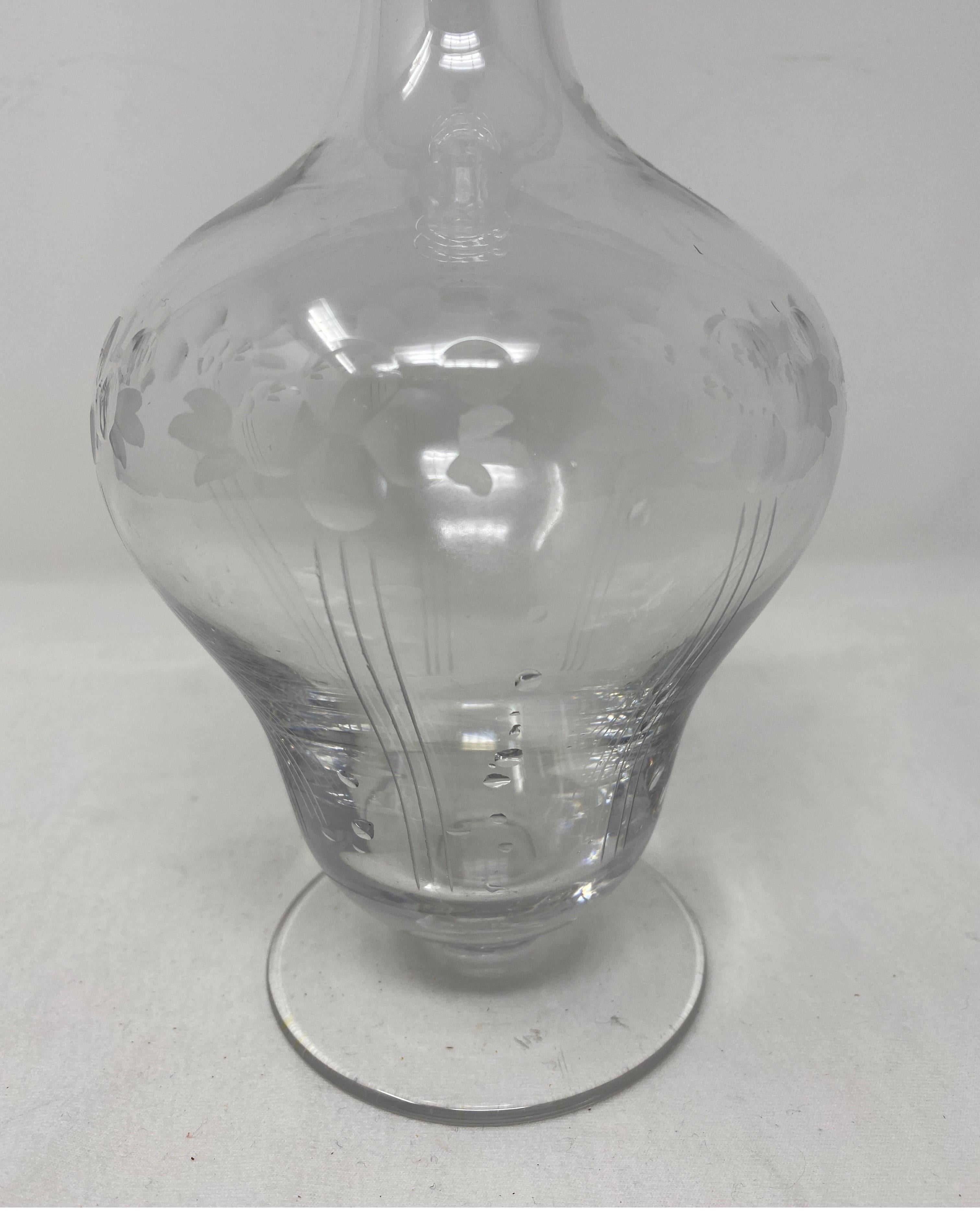 19th Century Antique French Decanter with Stopper