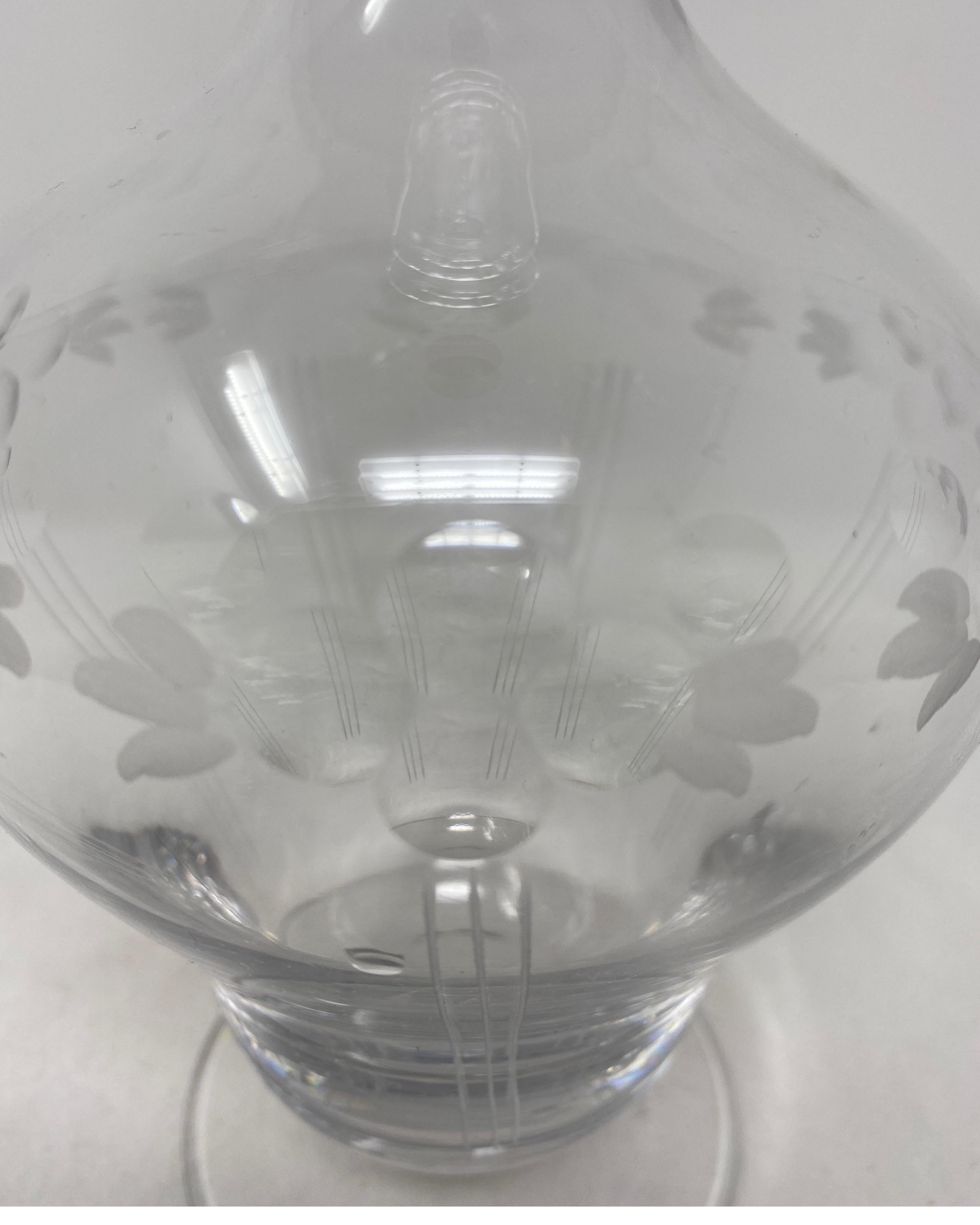 Crystal Antique French Decanter with Stopper