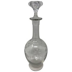 Antique French Decanter with Stopper