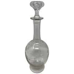 Antique French Decanter with Stopper