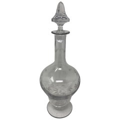 Antique French Decanter with Stopper