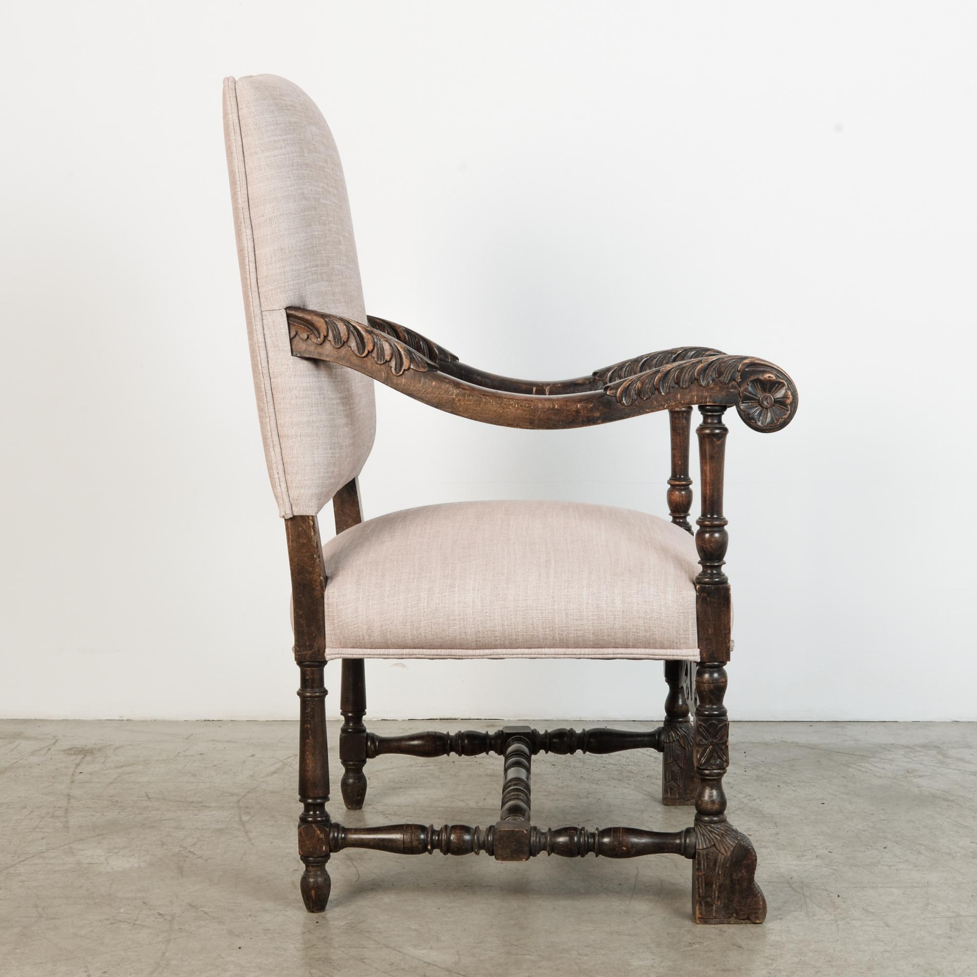 Antique French Decorative Armchair In Good Condition In High Point, NC