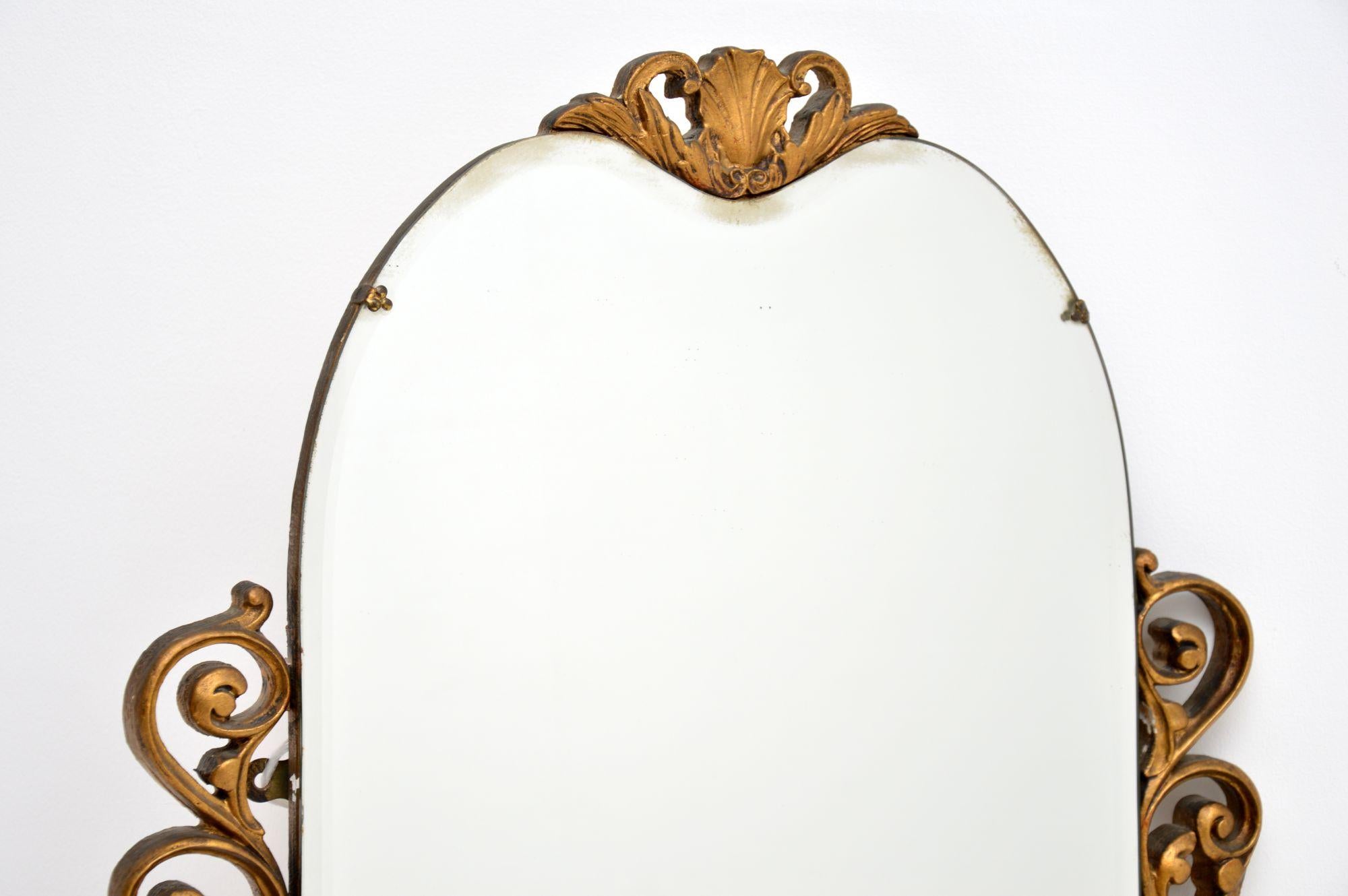 Antique French Decorative Gilt Mirror In Good Condition In London, GB