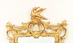 Antique French Decorative Giltwood Mirror 19th Century 127 x 77cm