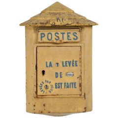 Antique French Delachanal Paris Mailbox in Original Paint, circa 1918
