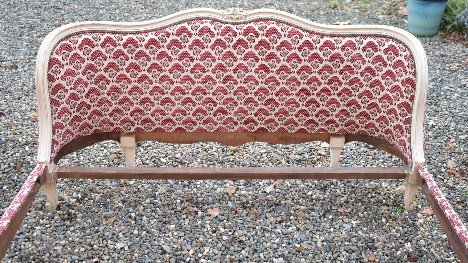 Antique French Demi-Corbeille Bed Louis XV Style 5