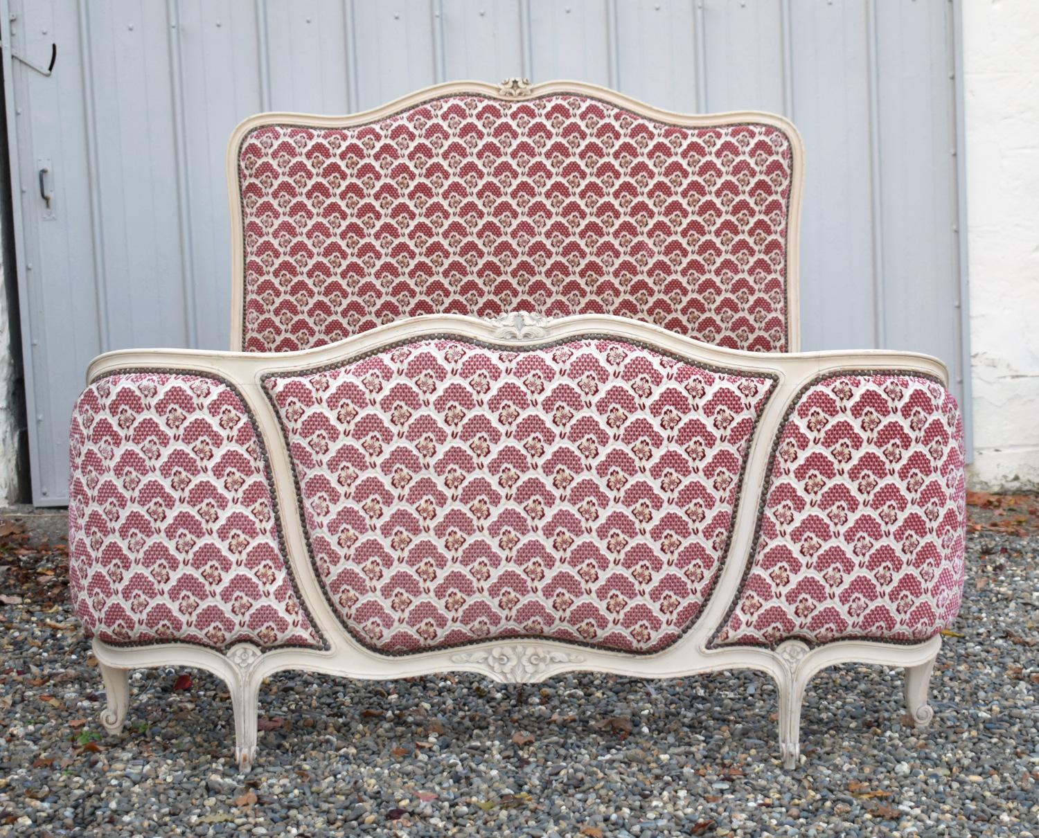 Antique French Demi-Corbeille Bed Louis XV Style 10