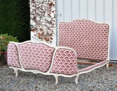 Antique French Demi-Corbeille Bed Louis XV Style