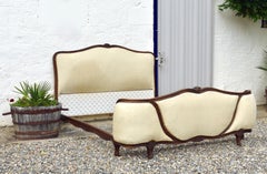 Antique French Demi Corbeille Bed Louis XV Style