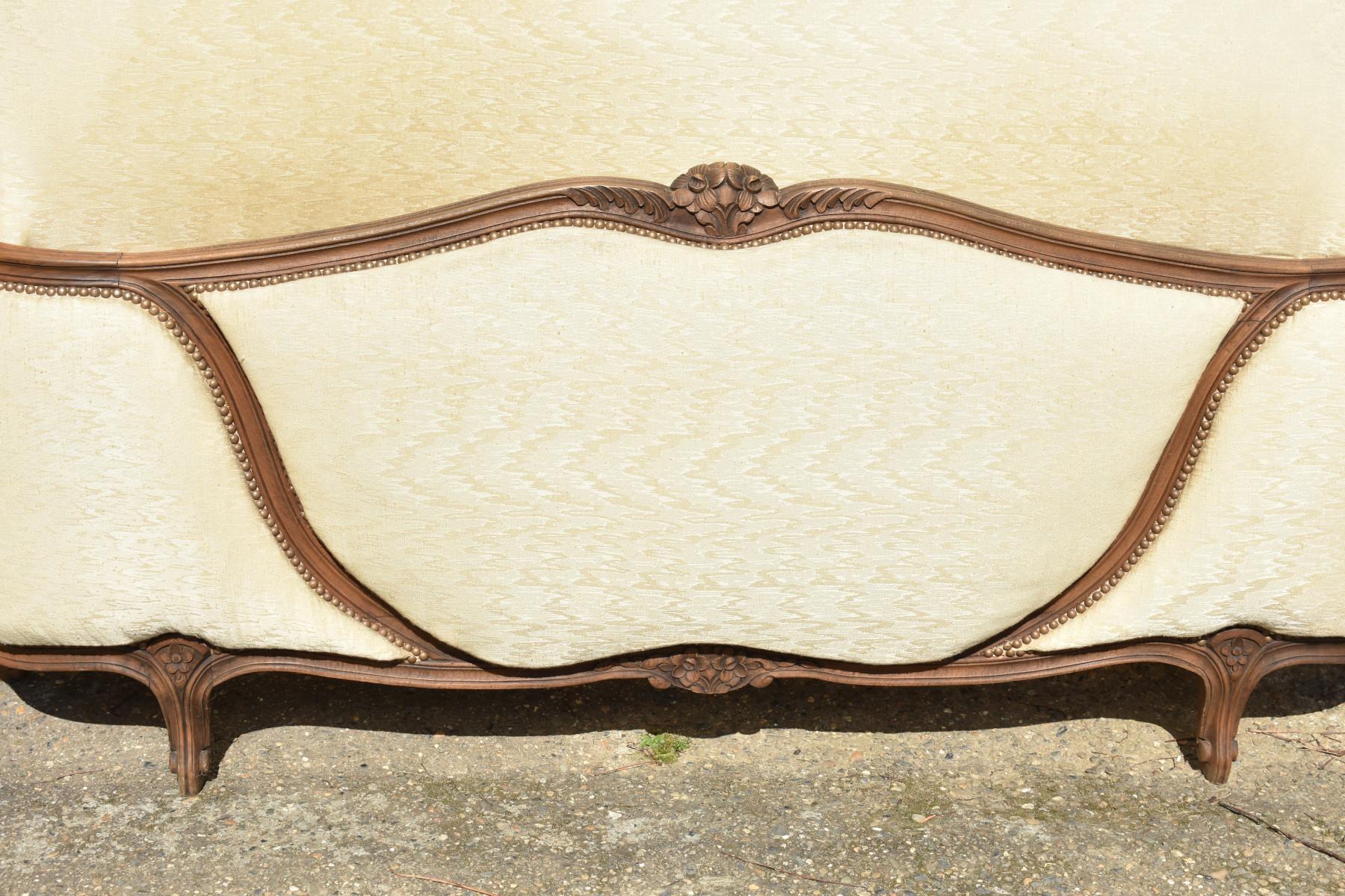 Antique French Demi Corbeille Bed Louis XV Style 1