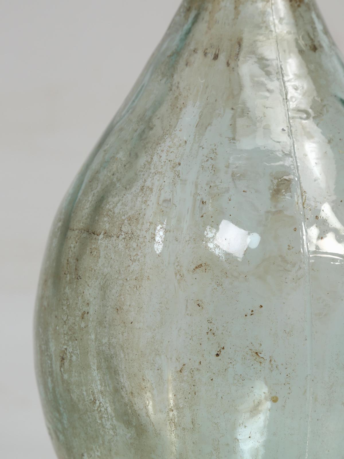 Glass Antique French Demijohn, 1stdibs New York For Sale