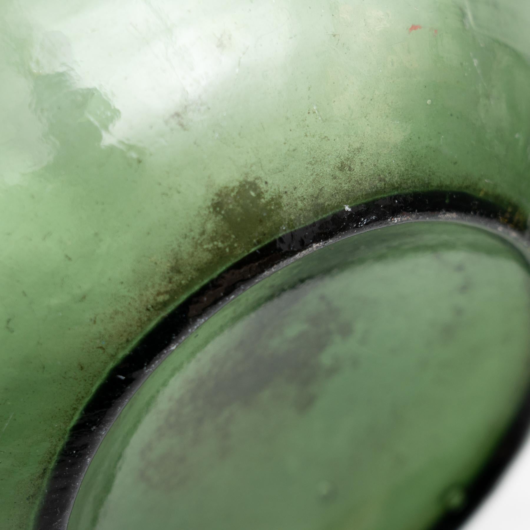 Antique French Demijohn, bottiglia di vetro di Barcellona del 1950 circa 4