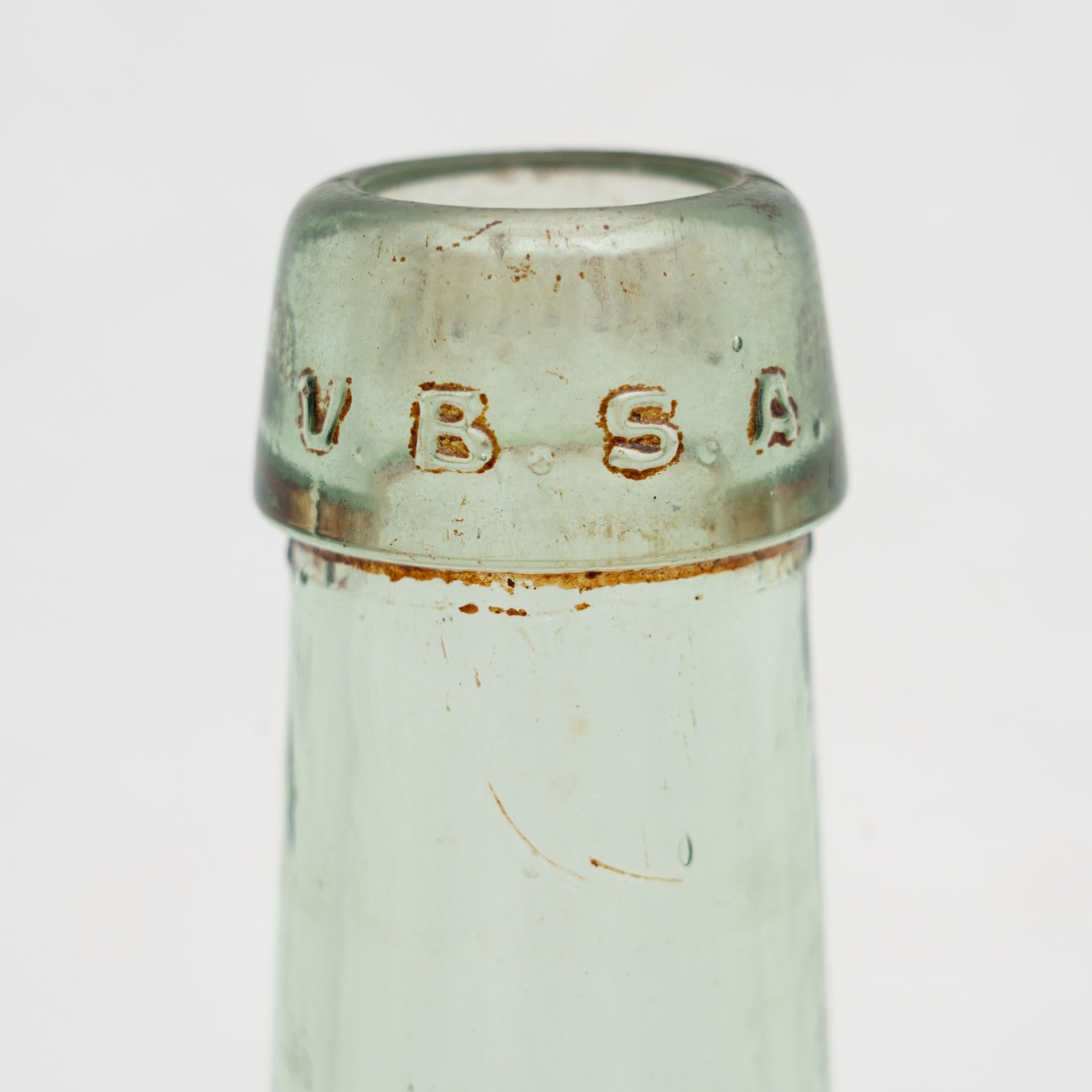 Antique French Demijohn Glass Bottle from Barcelona circa 1950 1