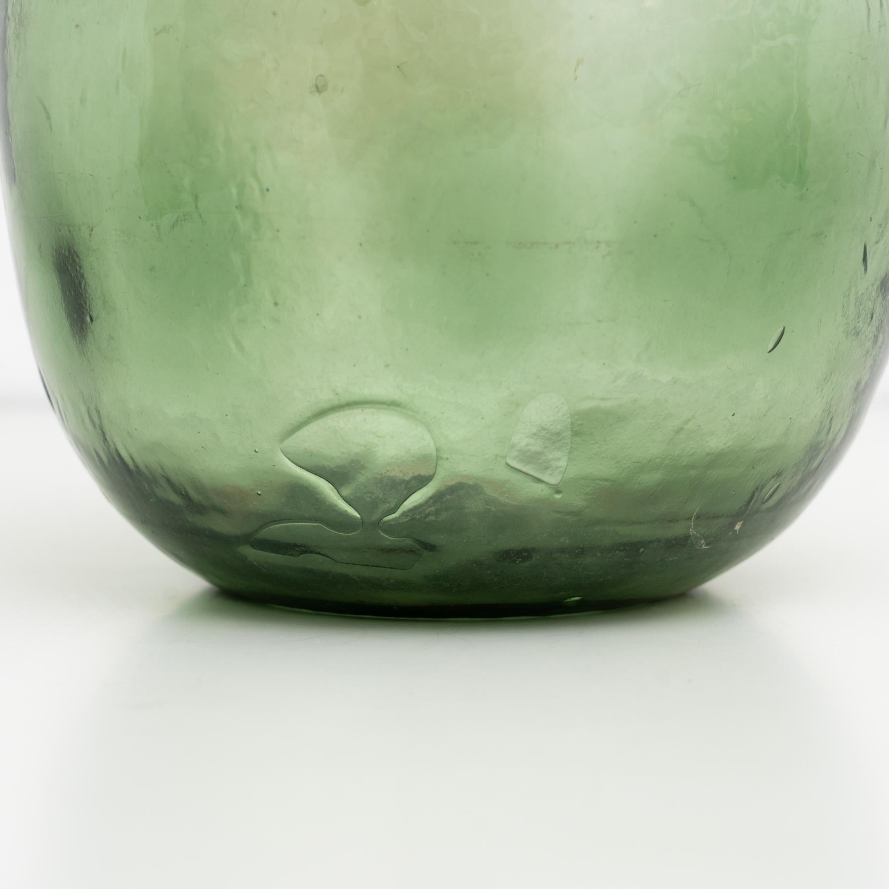 Vetro Antique French Demijohn, bottiglia di vetro di Barcellona del 1950 circa in vendita