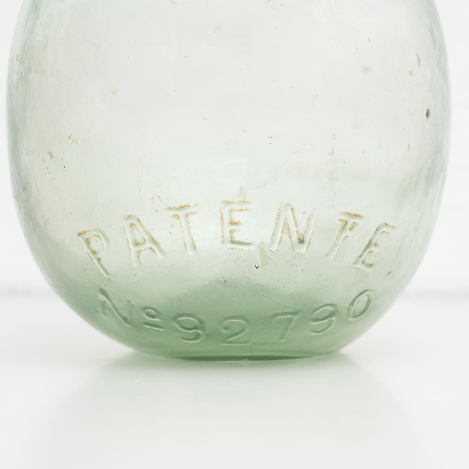 Antique French Demijohn Glass Bottle from Barcelona circa 1950 3