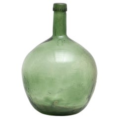 Antique French Demijohn, bottiglia di vetro di Barcellona del 1950 circa