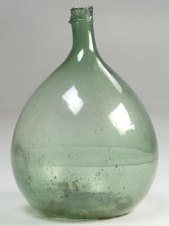 Antike französische Demijohn oder Carboy große Glasflasche