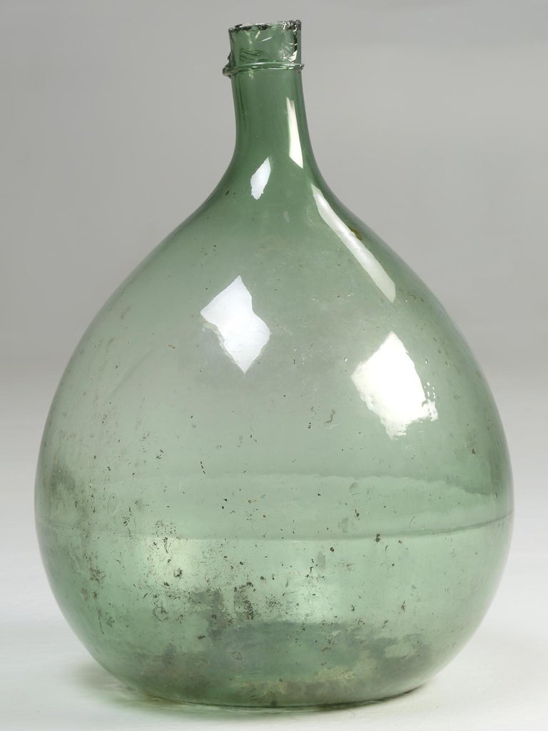 Antique French Demijohn or Carboy Large Glass Bottle at 1stDibs
